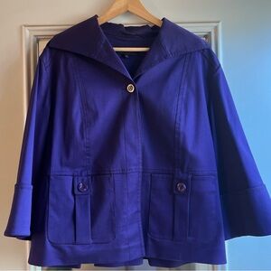 Escada swing coat in purple